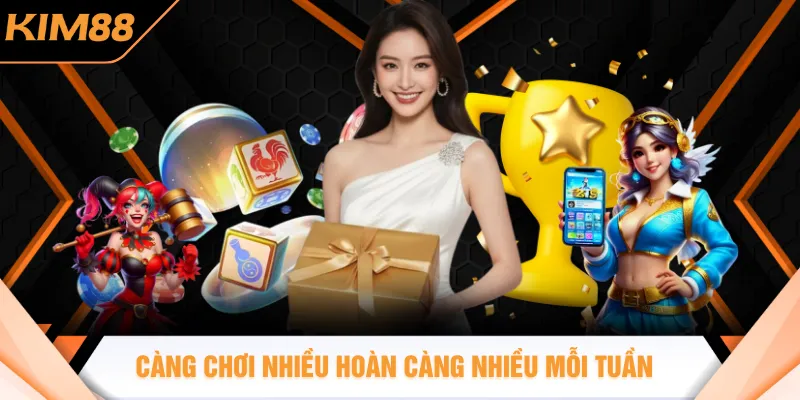 Càng chơi nhiều hoàn càng nhiều mỗi tuần